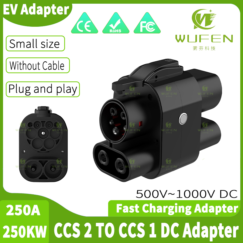WUFEN CCS2 to CCS1 250A Adapte - огляд і ціна Ccs2 To Ccs1 Fast Charge Adapter 250Kw
