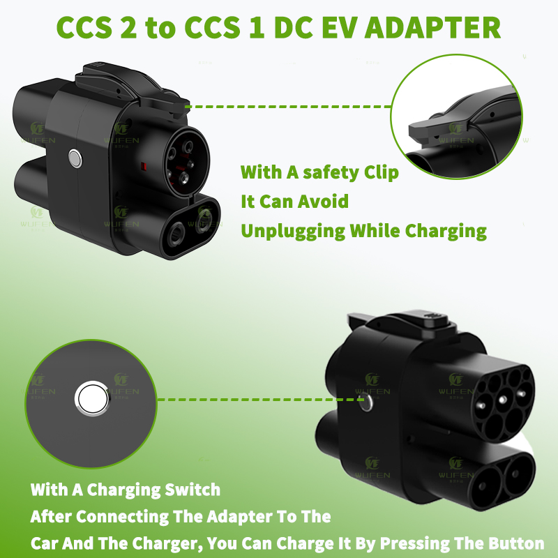 WUFEN CCS2 to CCS1 250A Adapte - огляд і ціна Ccs2 To Ccs1 Fast Charge Adapter 250Kw