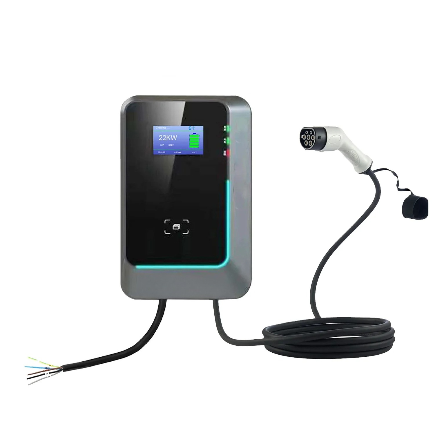 2025 Hot Sale 7kw/11kw/22kw AC - огляд і ціна 22Kw Wallbox Type 2 Ocpp Rfid