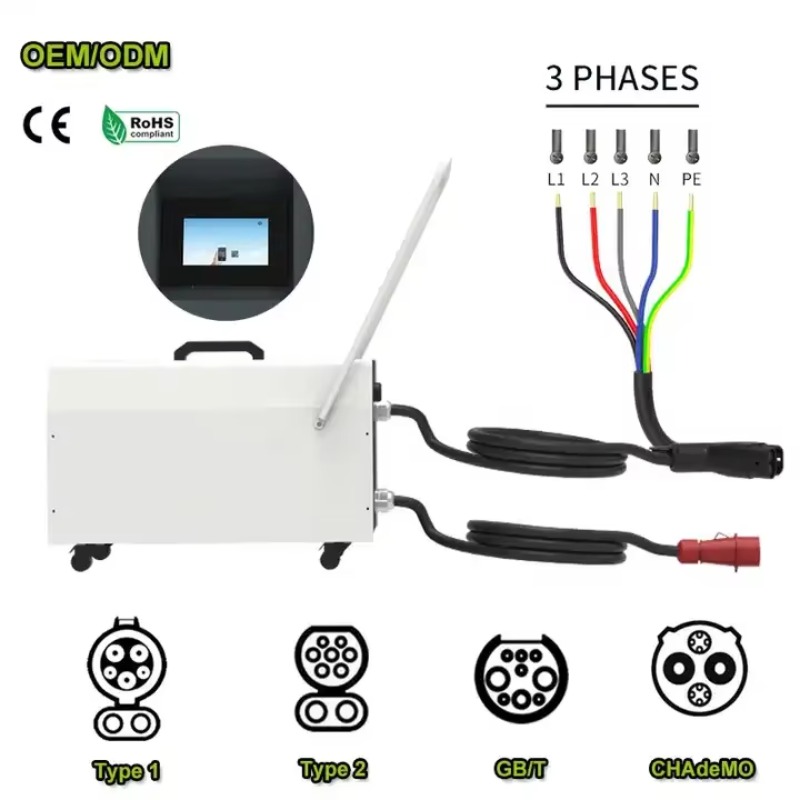 20KW-40KW EV Portable Charging - огляд і ціна Portable Dc Fast Charger 20Kw Ccs2