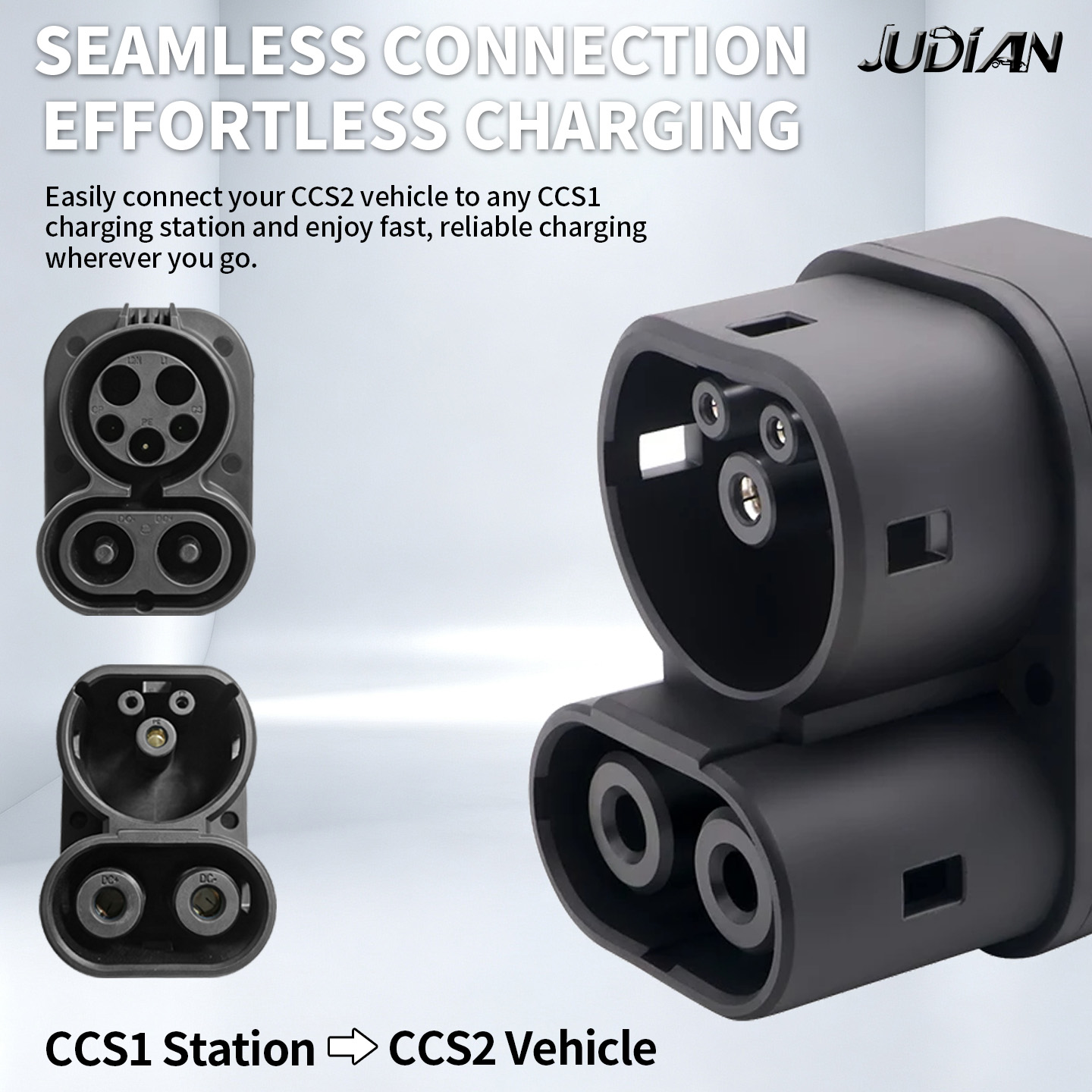 CCS1 to CCS2 EV DC Fast Chargi - огляд і ціна Ccs2 To Ccs1 Fast Charge Adapter 250Kw