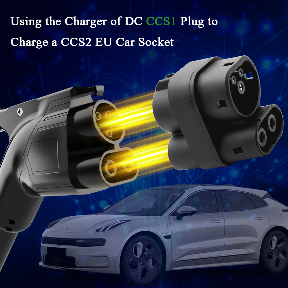 Kolanky CCS1 to CCS2 EV DC 100 - огляд і ціна Ccs2 To Ccs1 Fast Charge Adapter 250Kw