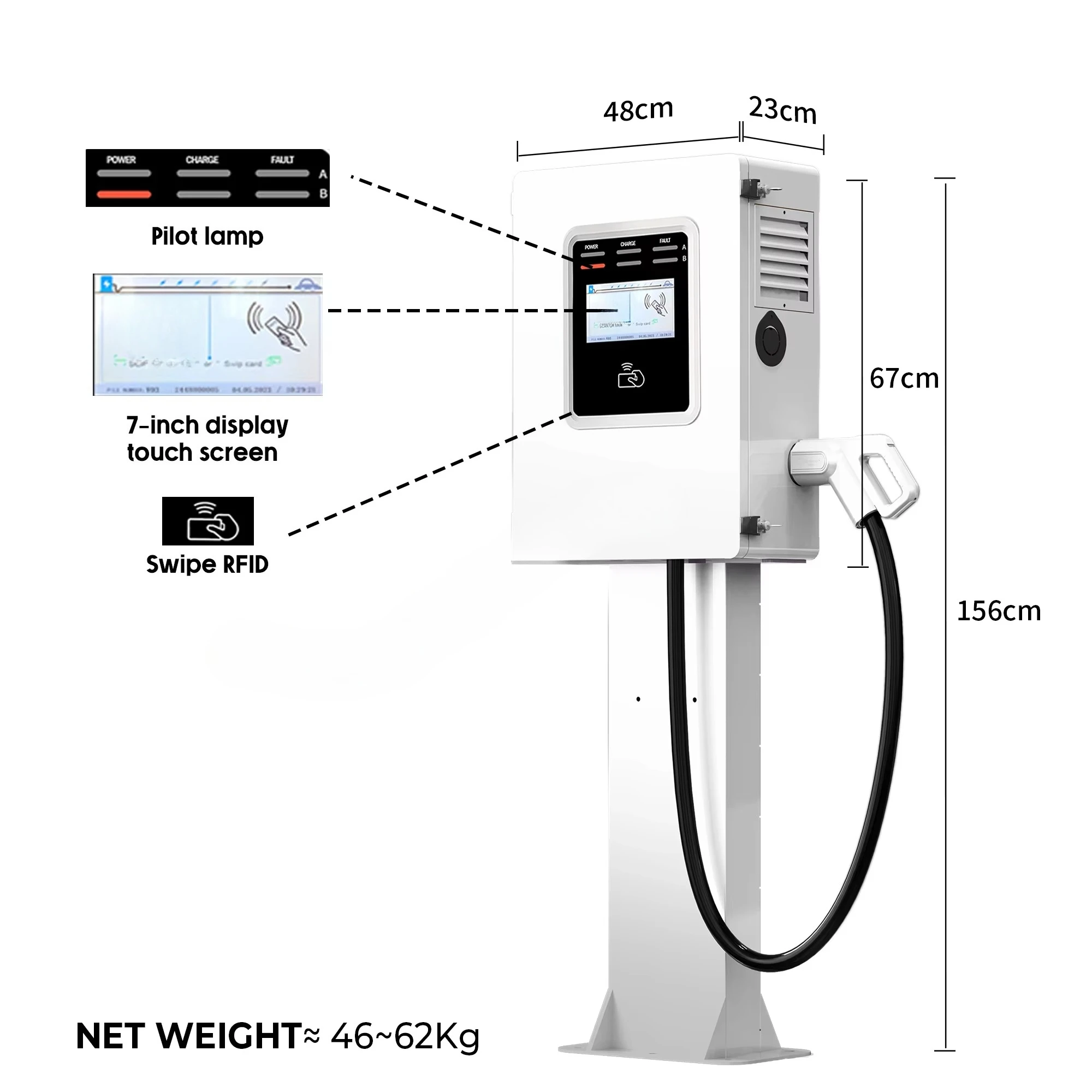 2026 Wallbox Ccs2 30kw Commerc - огляд і ціна Dc Fast Charger 30Kw Wallbox Commercial