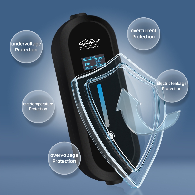ROMADA 7KW 32A EV Portable Cha - огляд і ціна Portable Ev Charger 32A Type 2 Cee Plug