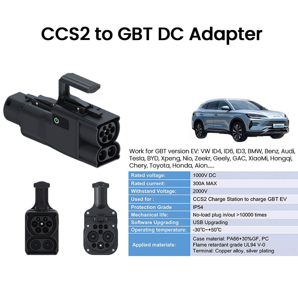 NTO CCS2 to GB/T EV Adapter EV - огляд і ціна Gb/T To Ccs2 200A Fast Charging Adapter