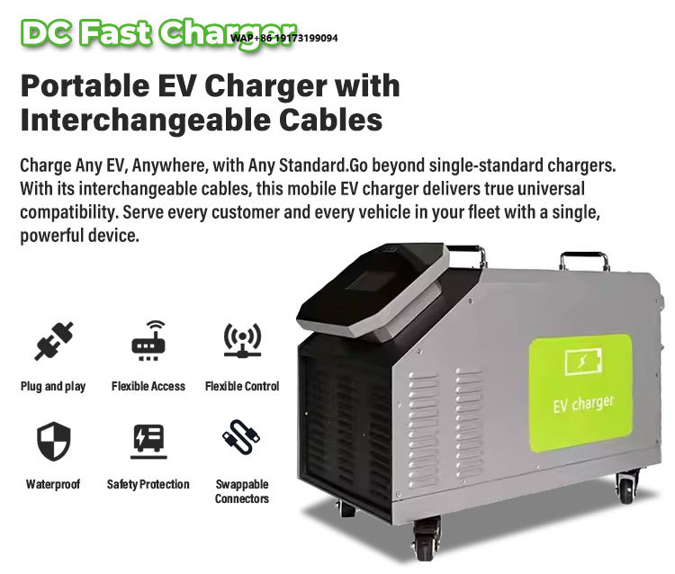 Home Use Mobile DC EV Charger  - огляд і ціна Portable Dc Fast Charger 20Kw Ccs2