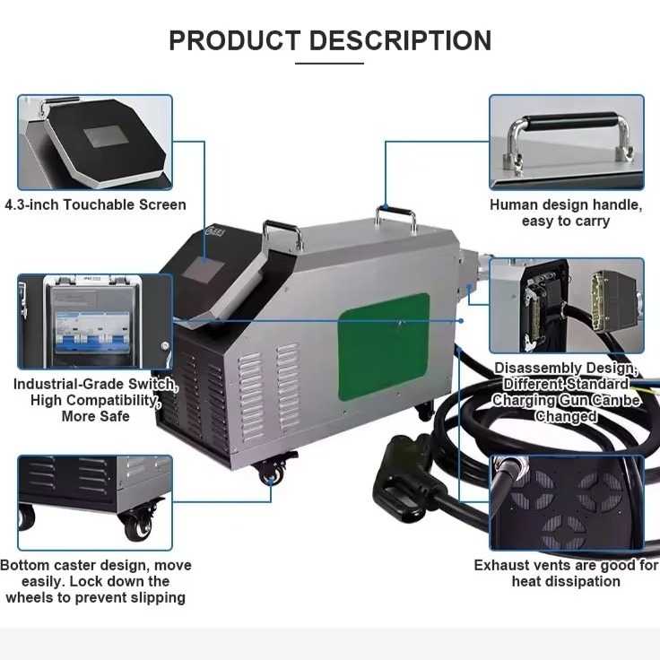 Home Use Mobile DC EV Charger  - огляд і ціна Portable Dc Fast Charger 20Kw Ccs2