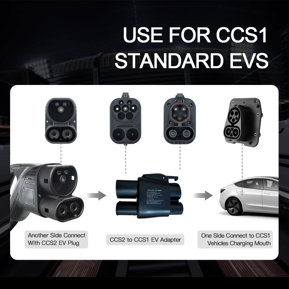 EV Adapter CCS2 to CCS1 DC AC  - огляд і ціна Ccs2 To Ccs1 Fast Charge Adapter 250Kw