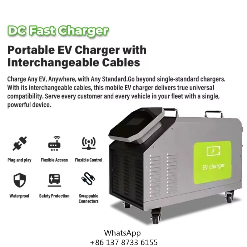 Home Use Mobile DC EV Charger  - огляд і ціна Portable Dc Fast Charger 20Kw Ccs2