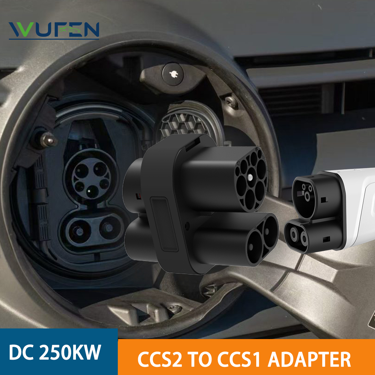 WUFEN 250KW CCS2 to CCS1 Adapt - огляд і ціна Ccs2 To Ccs1 Fast Charge Adapter 250Kw