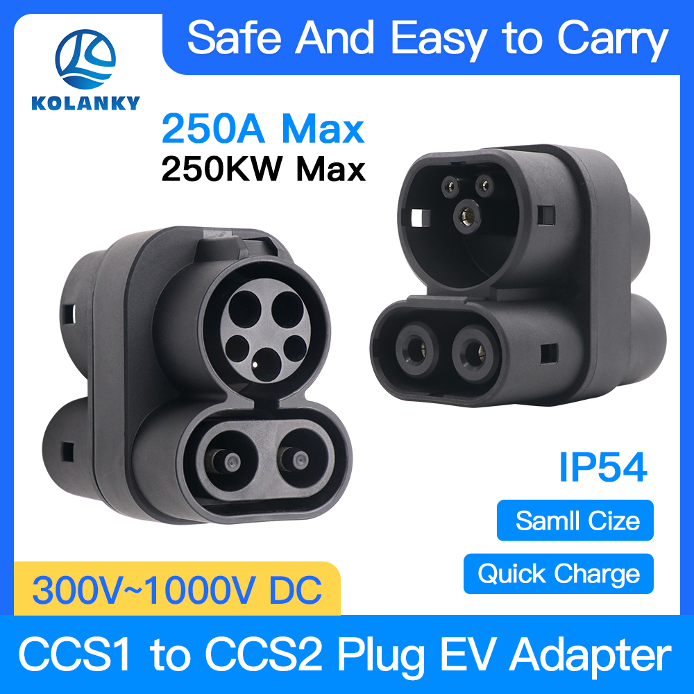 CCS1 to CCS2 EV Charger Adapte - огляд і ціна Ccs2 To Ccs1 Fast Charge Adapter 250Kw